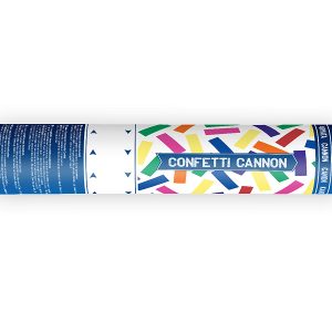 Kézi party konfetti kilövő ágyú, szerpentin ágyú, 20 cm-es, vegyes színes szerpentin konfetti töltettel (másolat)